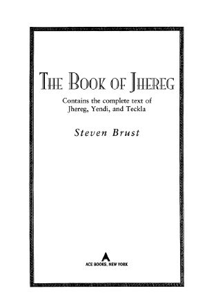 [Vlad Taltos 01] • The Book of Jhereg